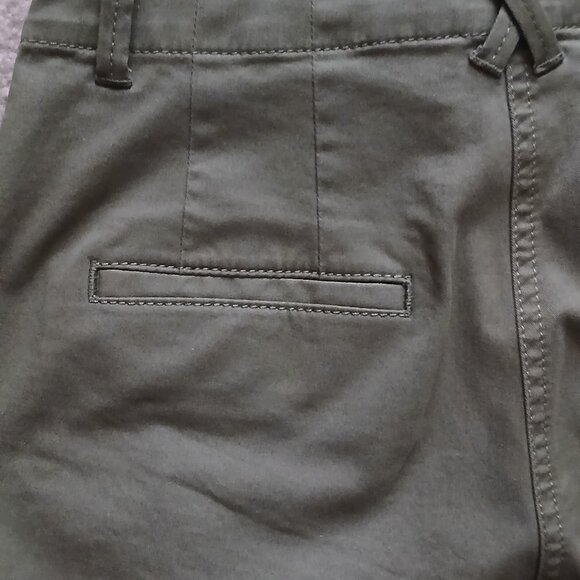 Petite Olive Green Khaki Pants - Picture 6 of 9